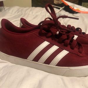 Burgundy Adidas Shoes